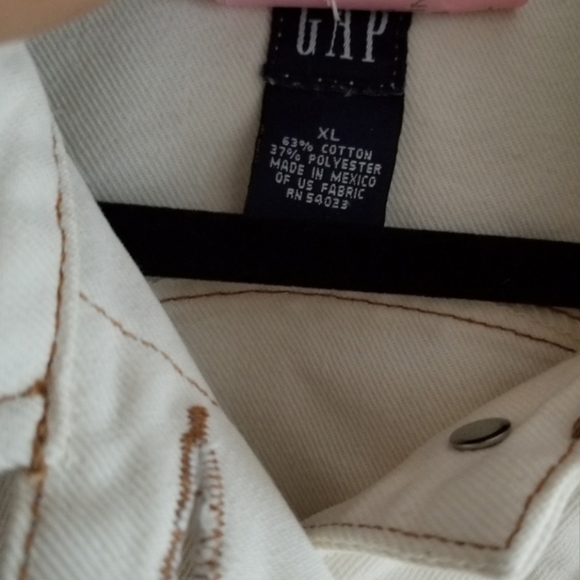Vintage Gap Cream Denim Jacket - Picture 7 of 9